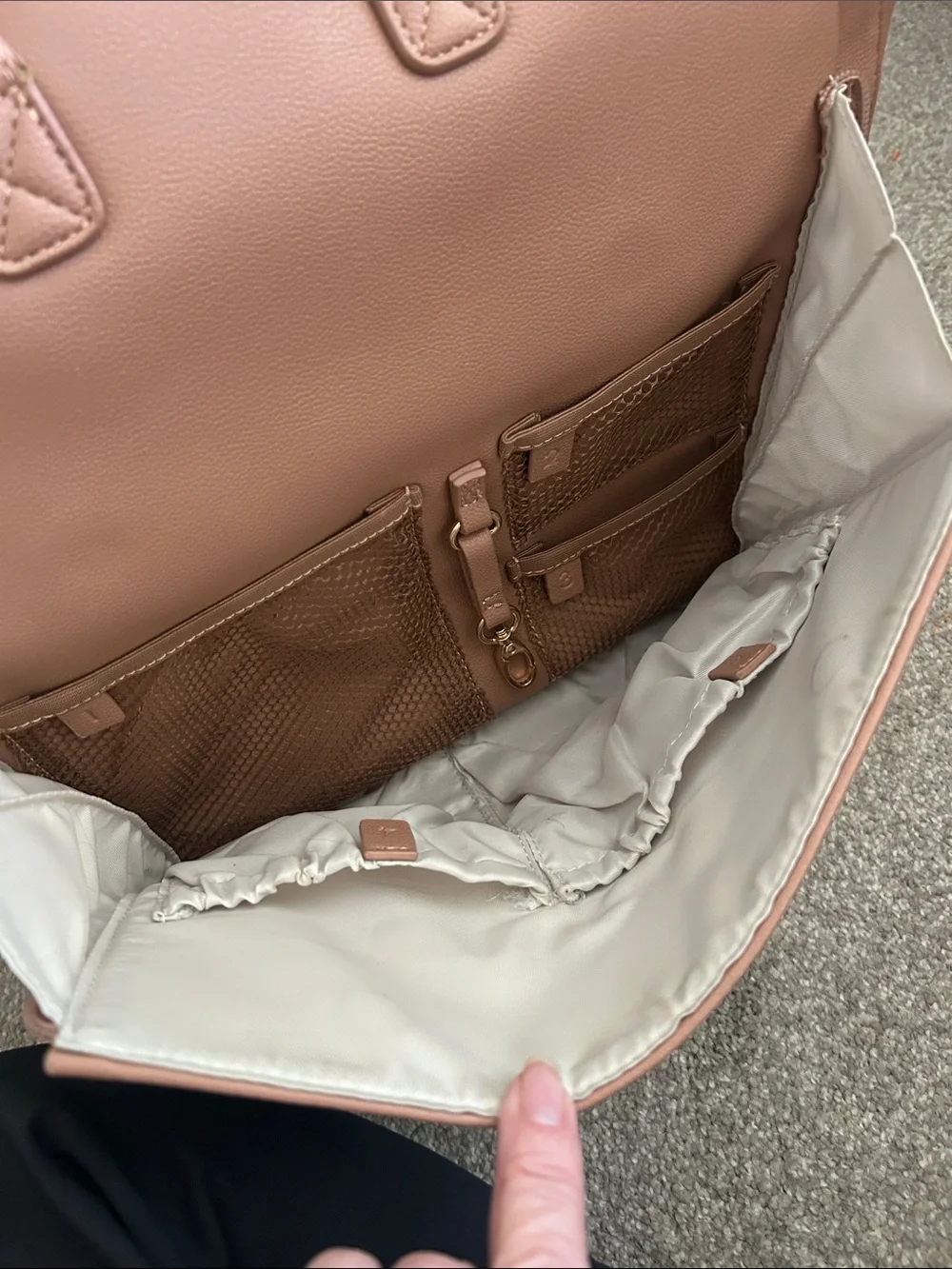Ayla & Co Caffe Vegan Leather Diaper Bag